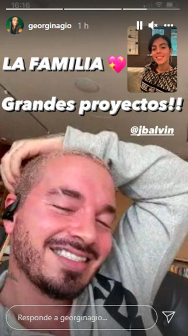 Georgina Rodríguez y J Balvin también se comunicaron. | FUENTE: Instagram.   