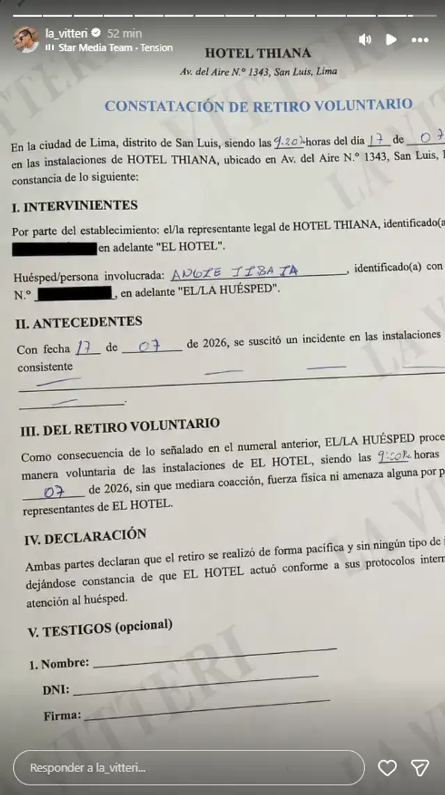 Policía interviene hotel donde se hospeda Angie Jibaja tras ser acusada de llevar sustancias Policía interviene hotel donde se hospeda Angie Jibaja tras ser acusada de llevar sustancias
