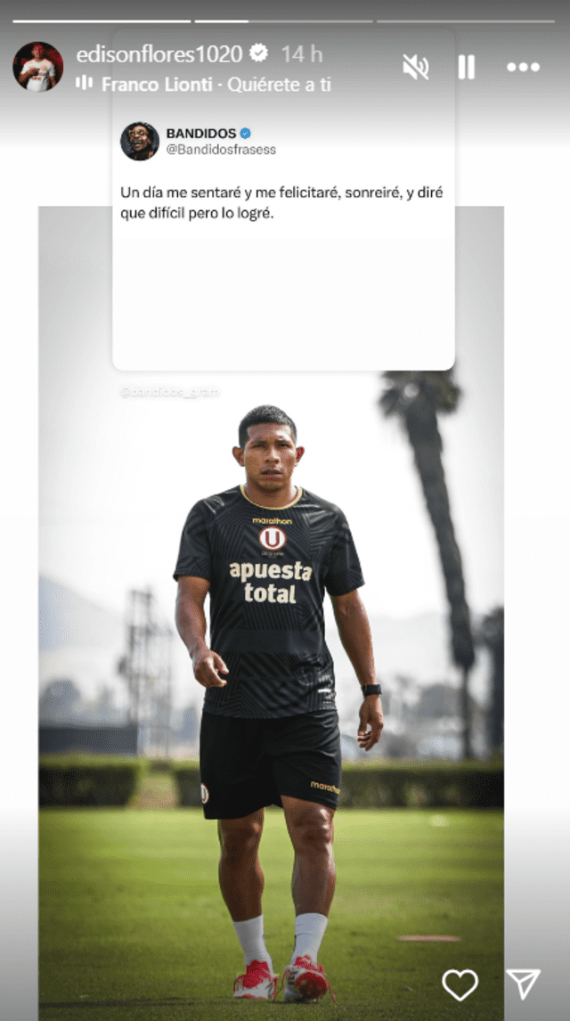 Edison Flores compartió reflexivo mensaje en redes. Edison Flores compartió reflexivo mensaje en redes.