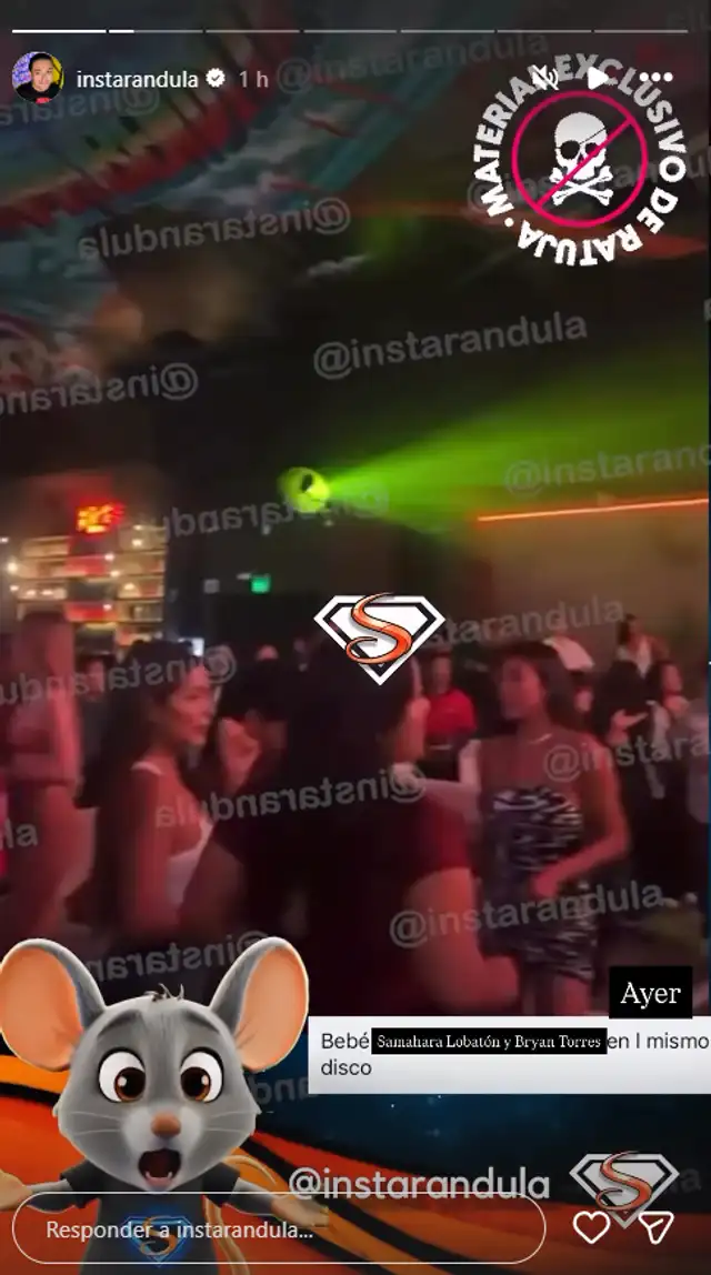 Samahara Lobatón y Bryan Torres son captados en la misma fiesta y ella baila pegadito 