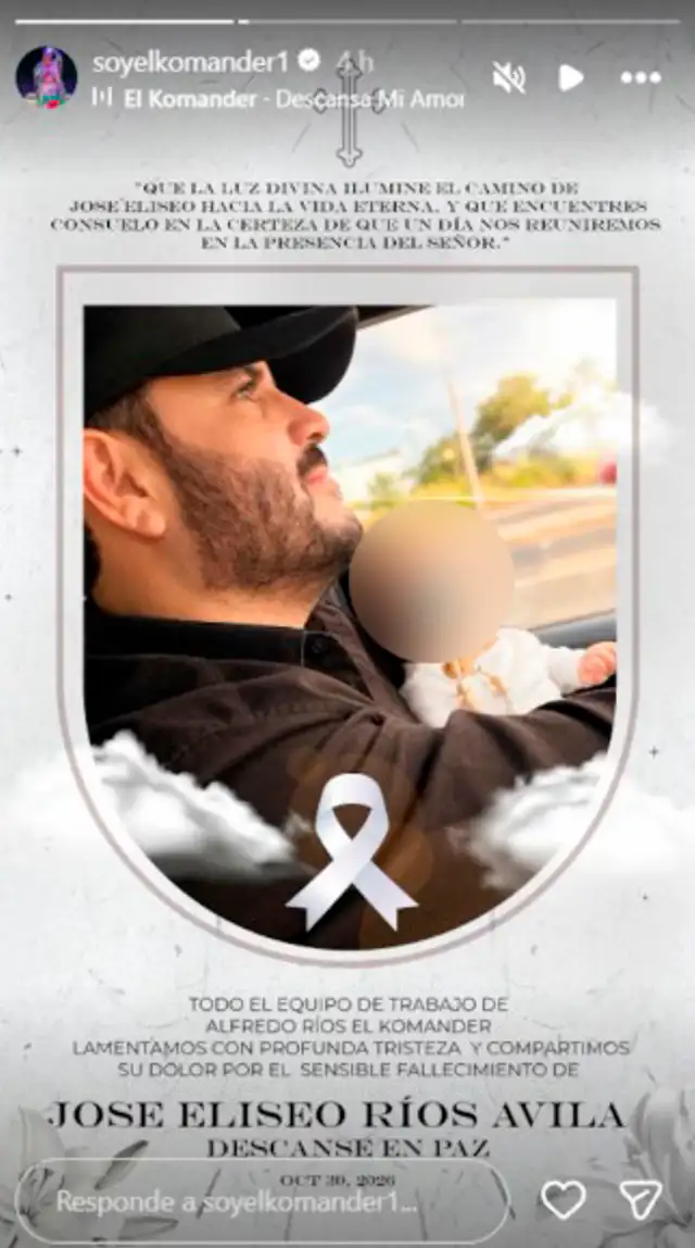 Famoso cantante ANUNCIA el fallecimiento de su bebé a meses de su nacimiento y le dedica DESGARRADOR mensaje: “Un día nos reuniremos” Famoso cantante ANUNCIA el fallecimiento de su bebé a meses de su nacimiento y le dedica DESGARRADOR mensaje: “Un día nos reuniremos”