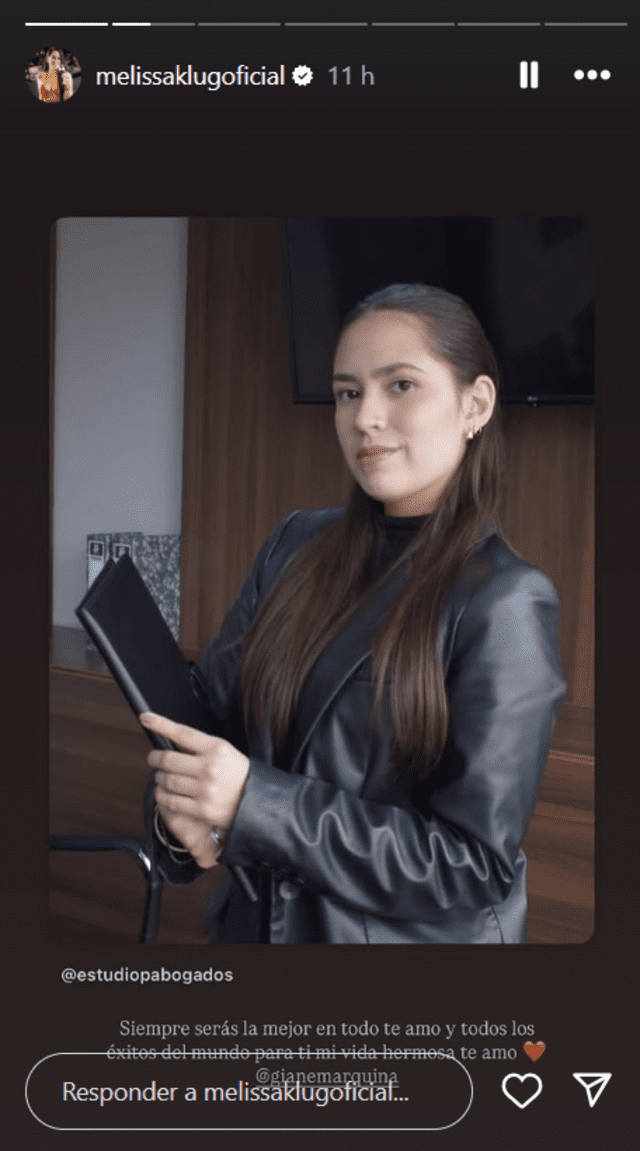 Melissa Klug aplaudió el gran logro de Gianella Marquina. Melissa Klug aplaudió el gran logro de Gianella Marquina.