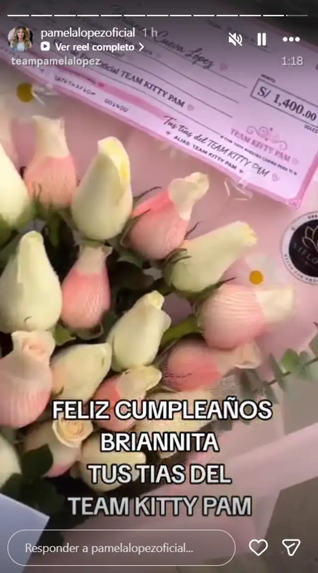 ¡No fue Christian Cueva! Pamela López exponte LUJOSO CHEQUE que recibió su hija por su cumpleaños y la hizo llorar