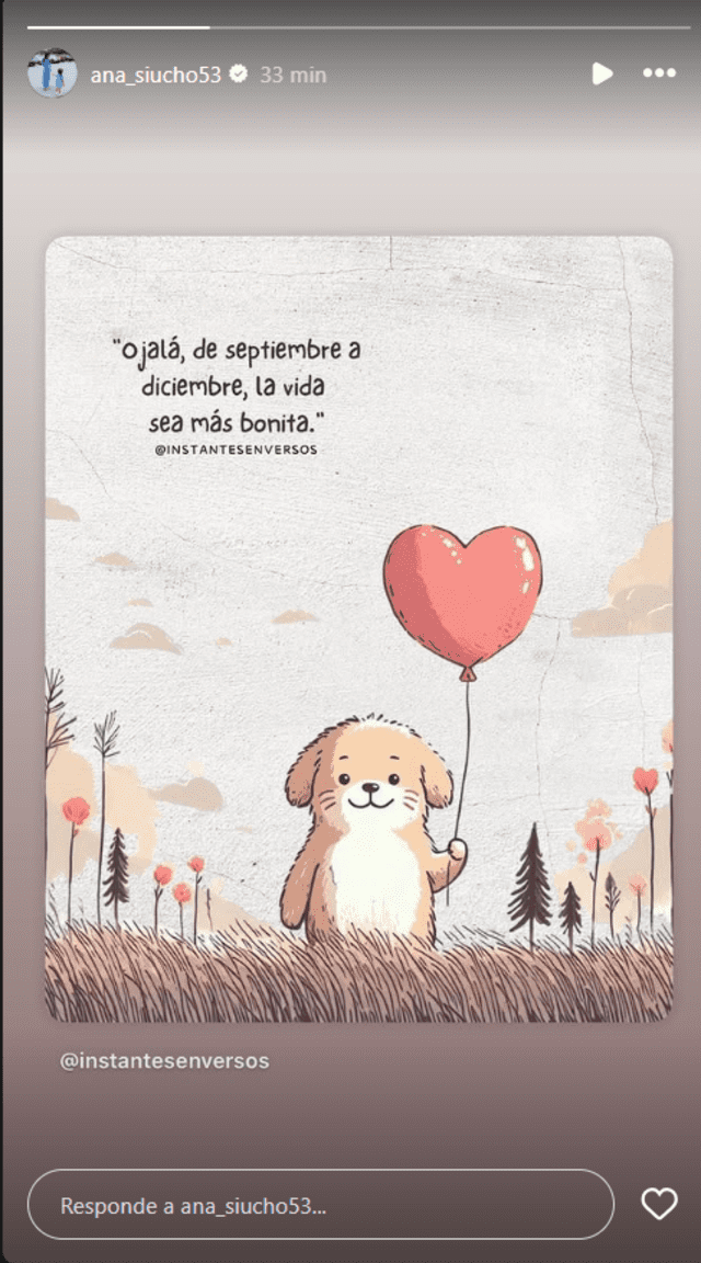  Ana Siucho comparte sensible mensaje tras desgarradoras palabras de Edison Flores 