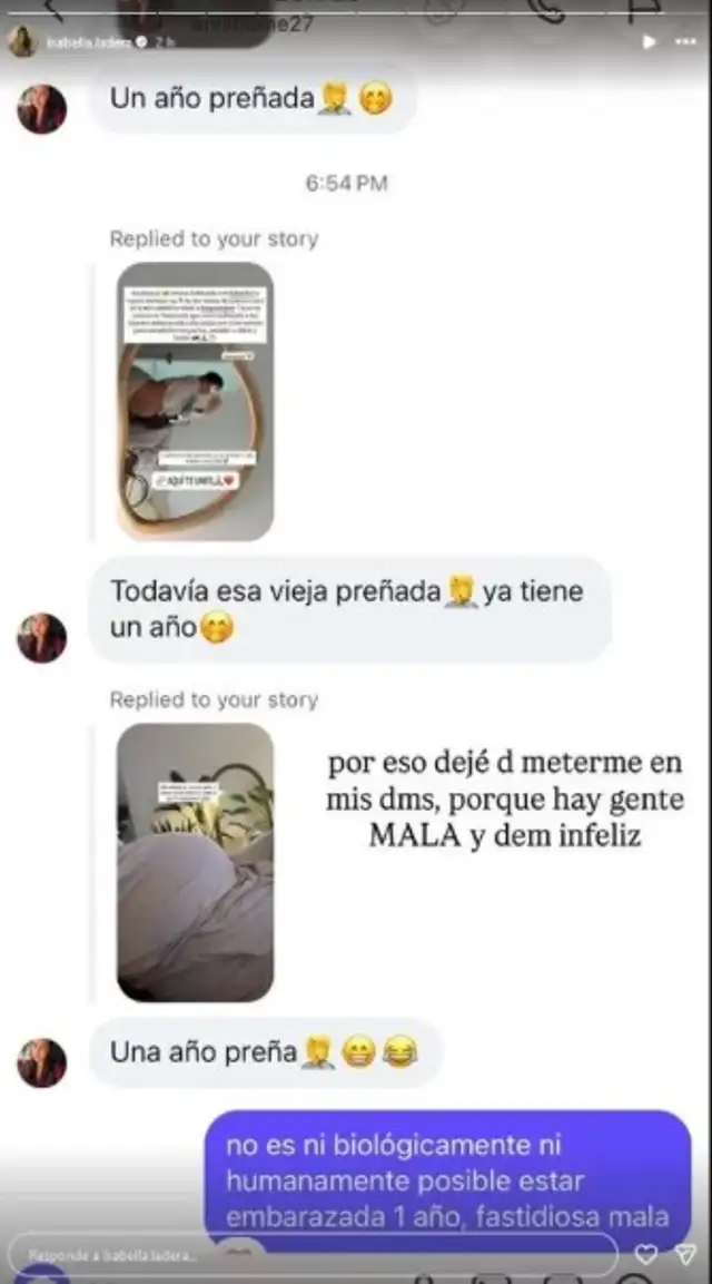 Isabella Ladera EXPONE los crueles mensajes que recibe por su embarazo con Hugo García: 