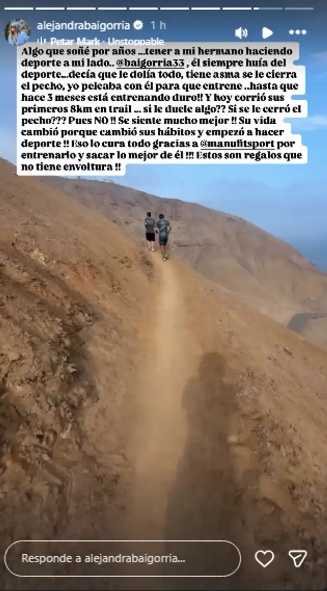 Alejandra Baigorria se emociona cumplir sueño con su hermano.