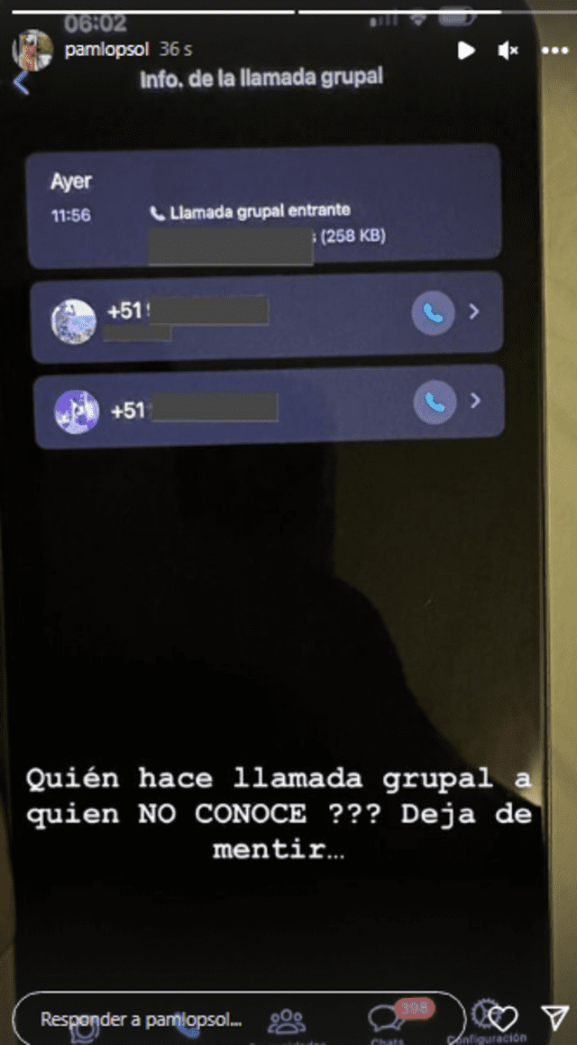 ¿Pamela López expone a cantante de cumbia?