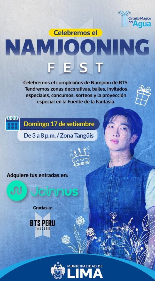¿Cuándo será el Namjooning Fest? ¿Cuándo será el Namjooning Fest?
