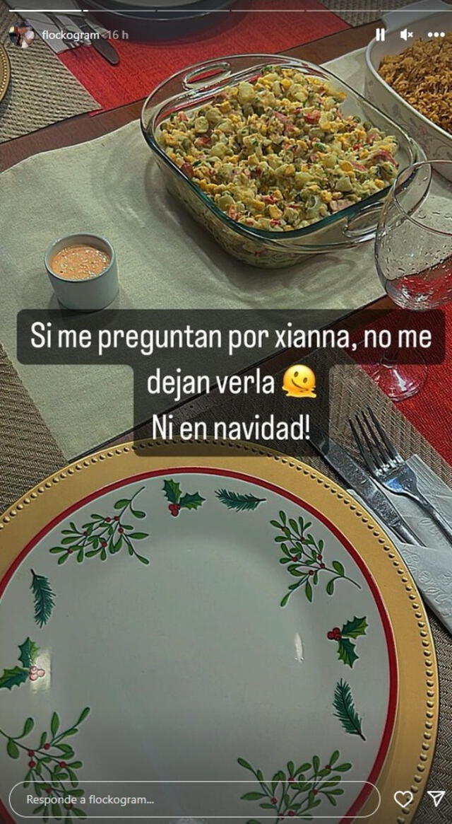 Youna molesto por no ver a Xianna por Navidad en Instagram.