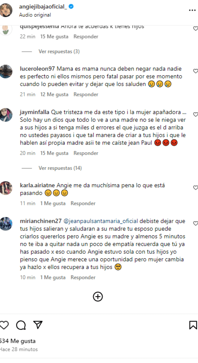 Angie Jibaja recibe apoyo de usuarios tras ser impedida de ver a sus hijos en Navidad.