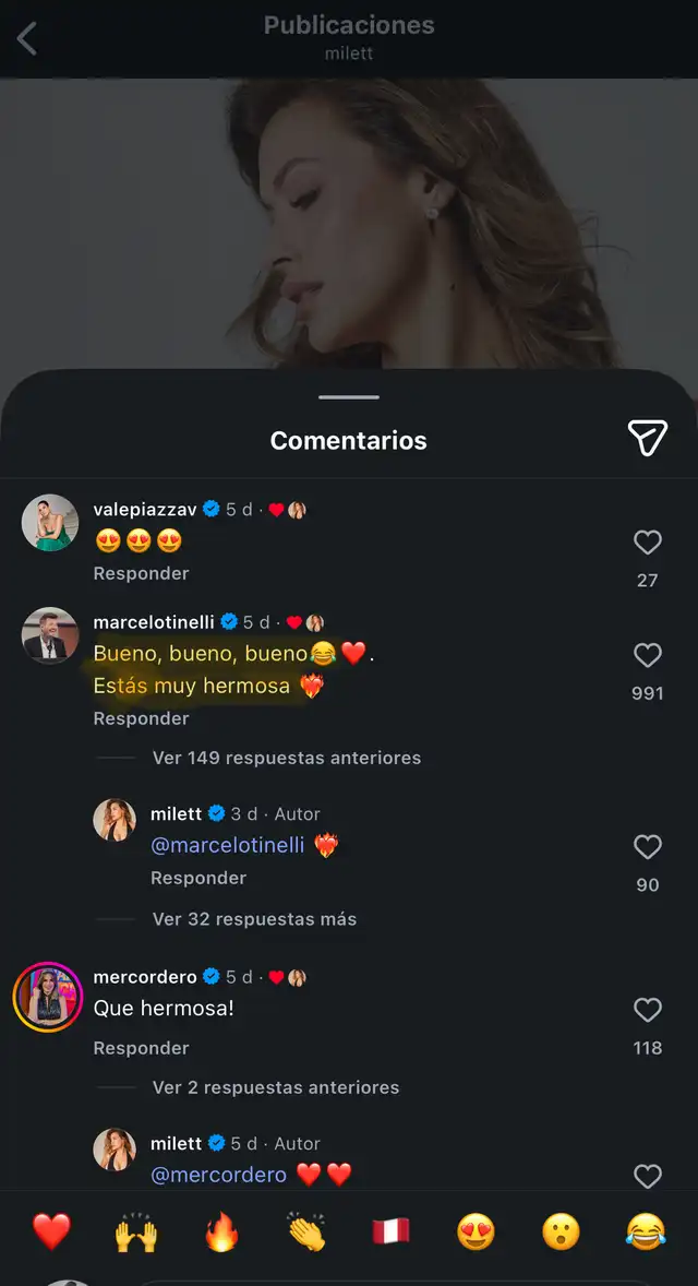 Marcelo Tinelli reacciona a publicación de Milett Figueroa.