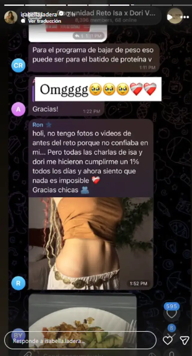 Isabella Ladera expone CHATS luego de fuerte comentario de la mamá de Hugo García sobre su cuerpo: 