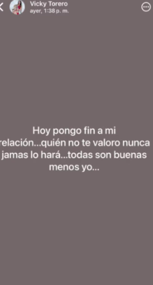 Vicky Torero anuncia el fin de su relación con Kike Suero