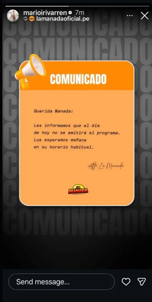 comunicado de Irivarren