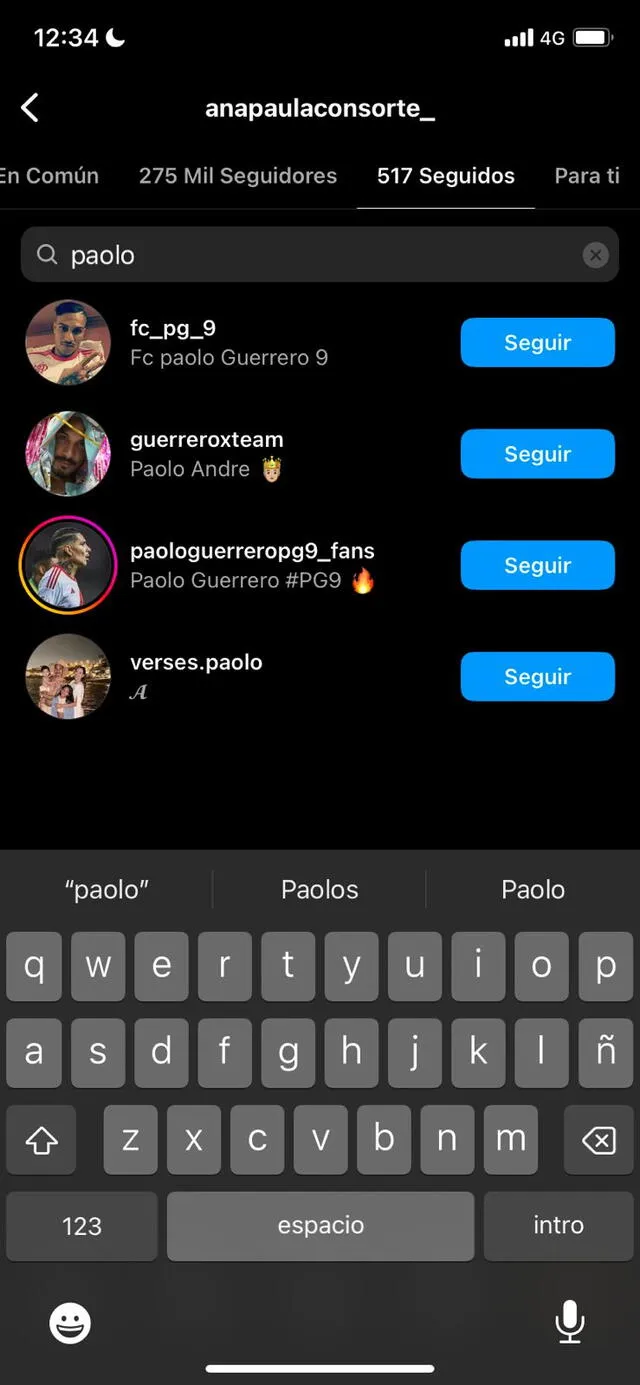 Paolo Guerrero y Ana Paula Consorte ya no se siguen en Instagram.