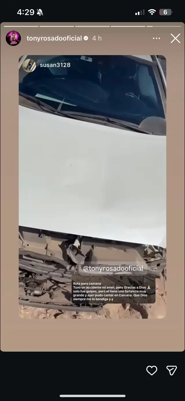 Tony Rosado reaparece y se pronuncia tras fuerte accidente de auto que sufrió en Arequipa Tony Rosado reaparece y se pronuncia tras fuerte accidente de auto que sufrió en Arequipa