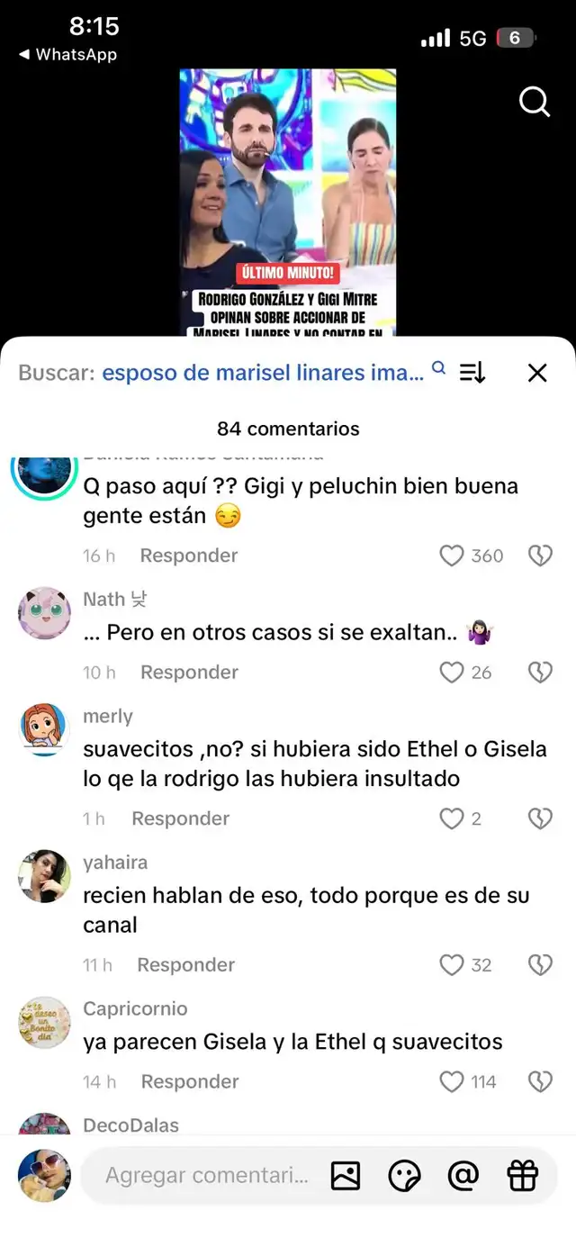  Rodrigo González y Gigi Mitre intentan justificar a periodista Marisel Linares por presunto encubrimiento 