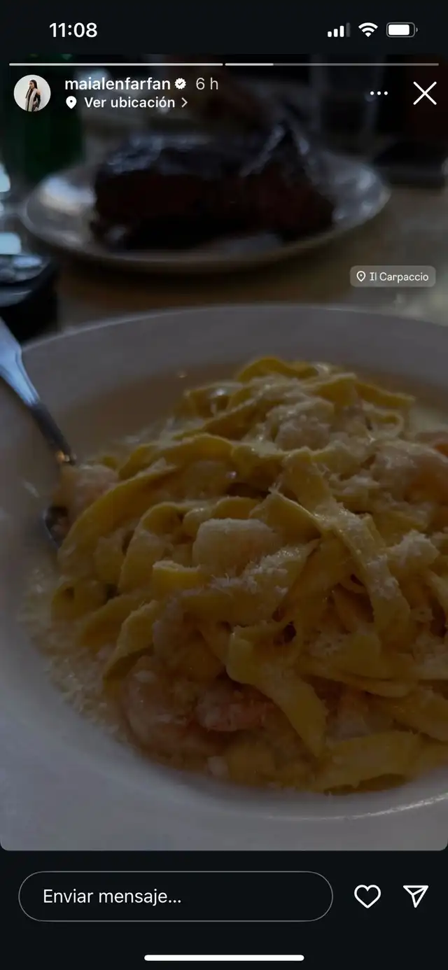 La publicación de Maialen Farfán en viaje con Xiomy Kanashiro y su padre. 