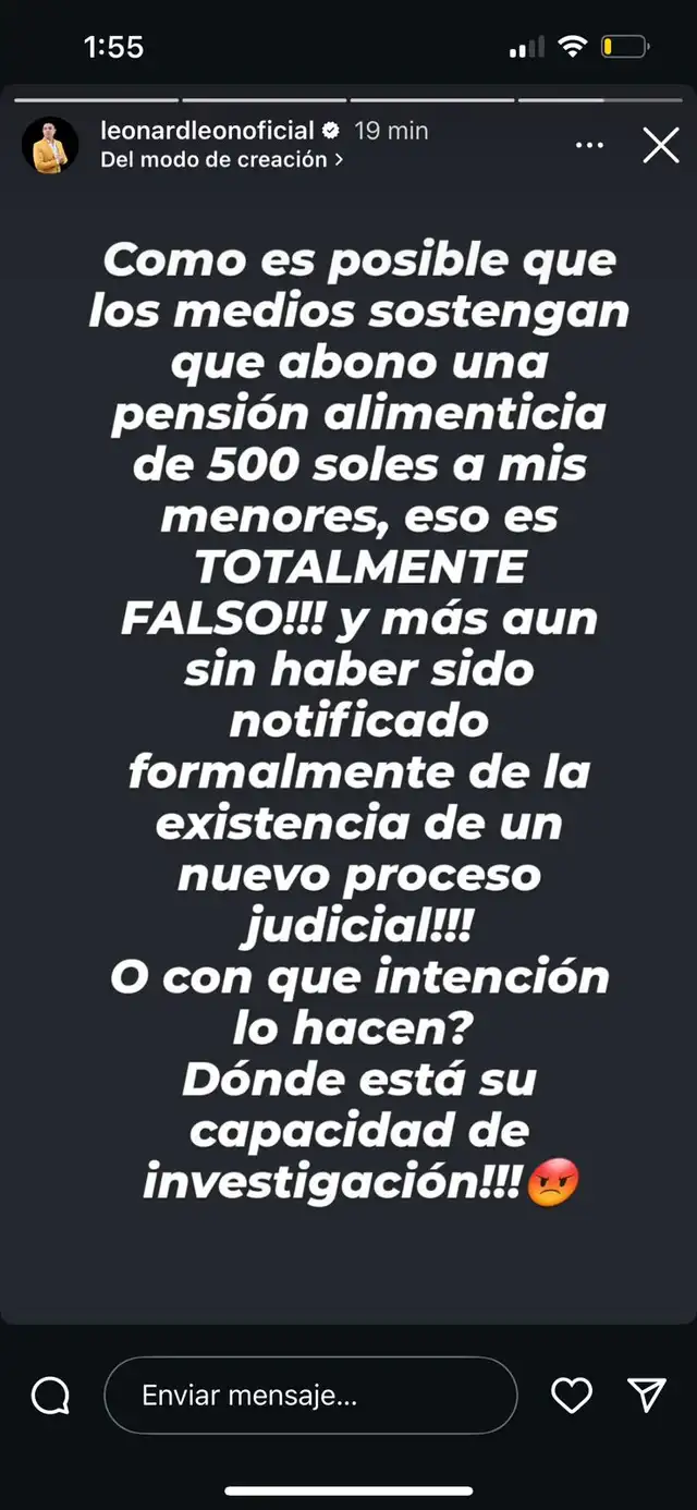  Leonard León explota contra Karla Tarazona tras demanda de aumento de pensión 