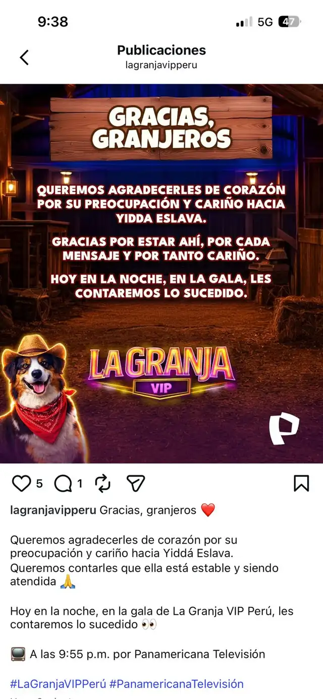 'La Granja VIP' SE PRONUNCIA sobre el DESMAYO de Yiddá Eslava y revela su estado tras NO APARECER en emisión