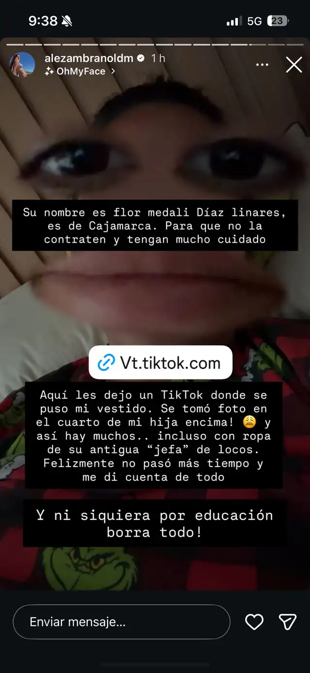 Revelan identidad de trabajadora del hogar que robó a la mamá de la hija de Said Palao Revelan identidad de trabajadora del hogar que robó a la mamá de la hija de Said Palao