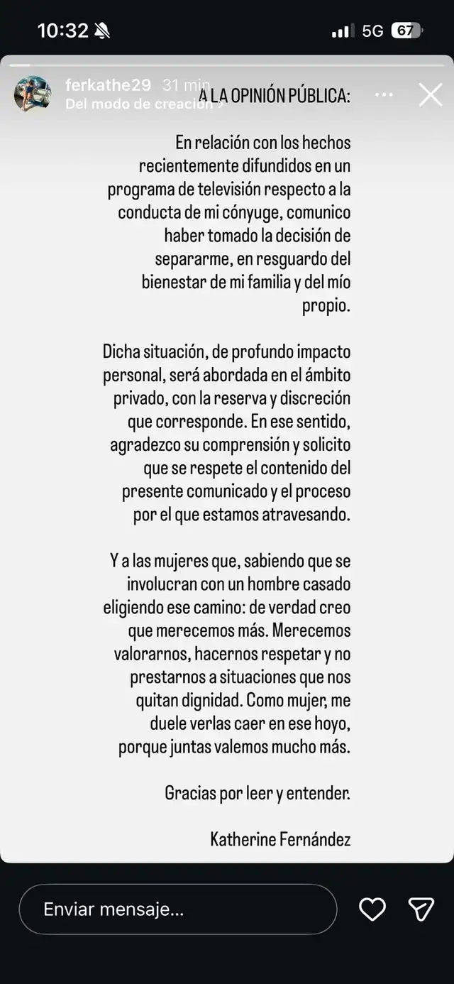 Esposa de Pedro Aquino anuncia el FIN de sus 12 años de matrimonio tras AMPAY