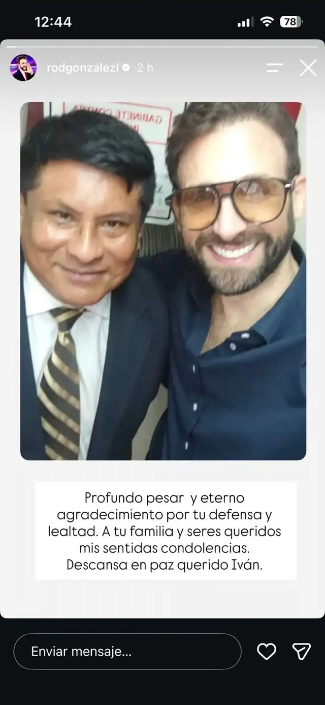 Rodrigo González sufre dura pérdida y dedica emotiva despedida a personaje importante en su vida
