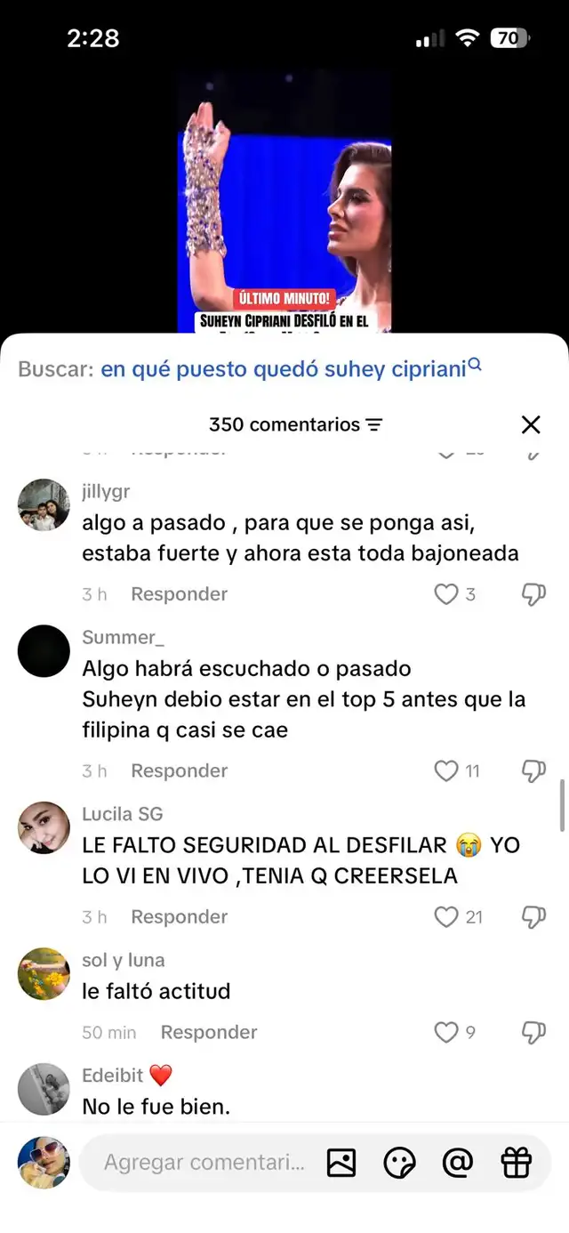 Exponen impensado comportamiento de Suheyn Cipriani en último desfile por el que perdió el Miss Grand Exponen impensado comportamiento de Suheyn Cipriani en último desfile por el que perdió el Miss Grand