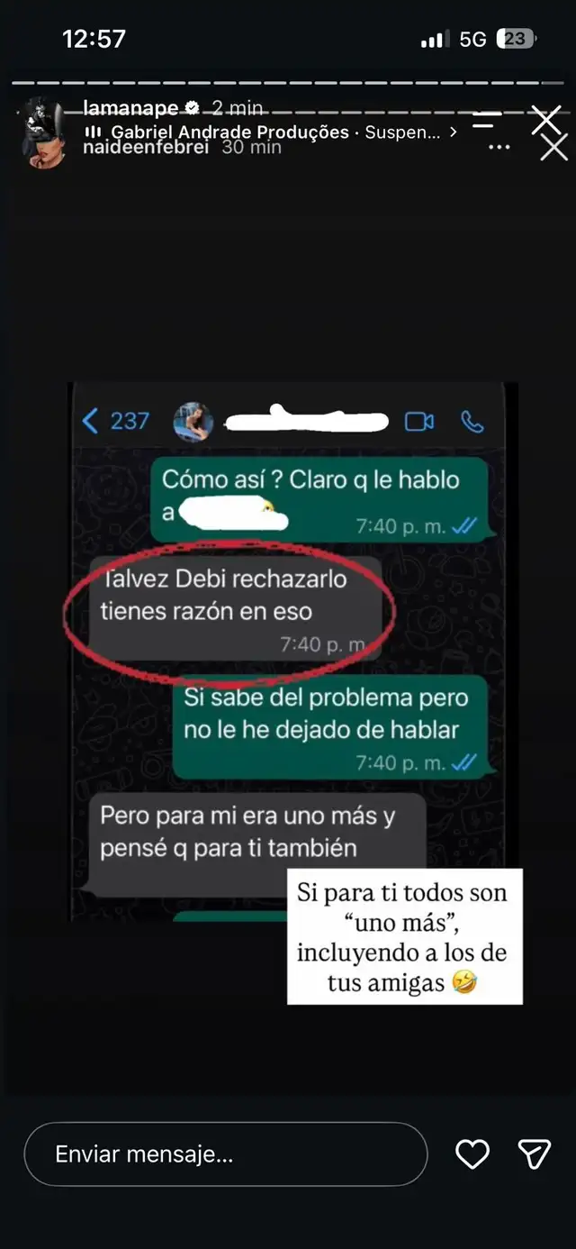 Mujer que acusó a Gabriela Herrera de merterse con su esposo es acusada de robarle el novio a su amiga