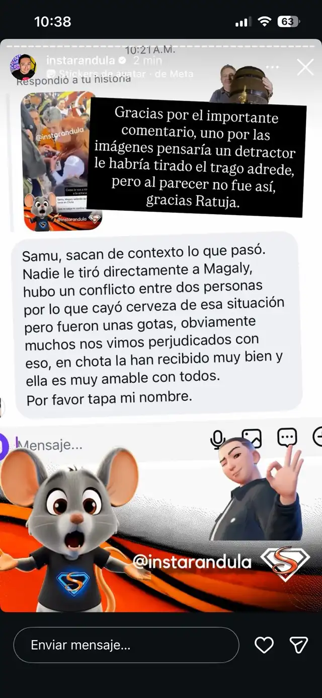 Revelan identidad de persona que empapó a Magaly Medina en pleno evento al que asistió con Alfredo Zambrano