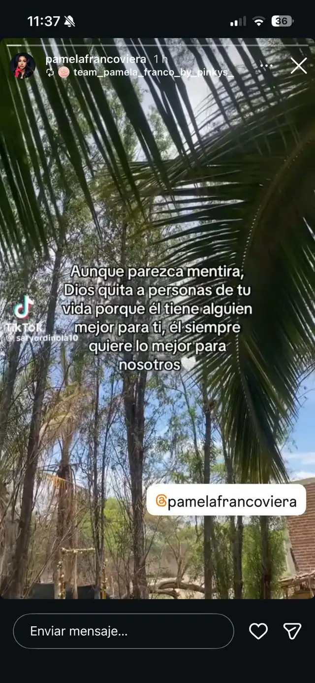 Pamela Franco ROMPE SU SILENCIO con potente mensaje tras BOCHORNOSA fiesta que le organizó Christian Cueva.