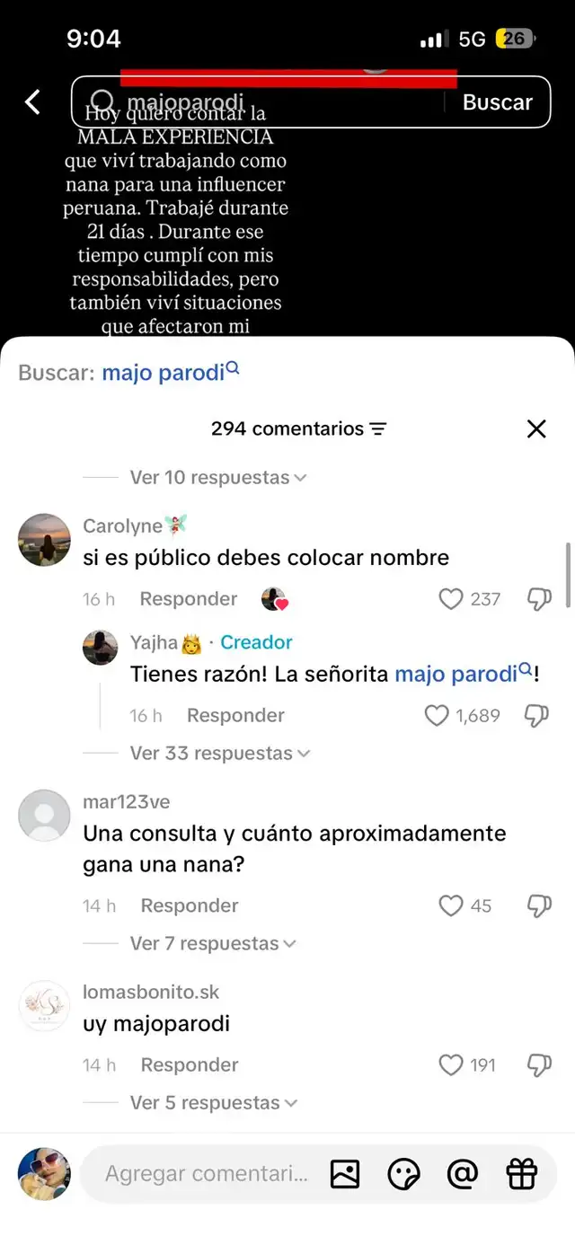 Nana de Majo Parodi, hermana de Patricio Parodi, la acusa de presuntos maltratos y denuncia falta de pagos