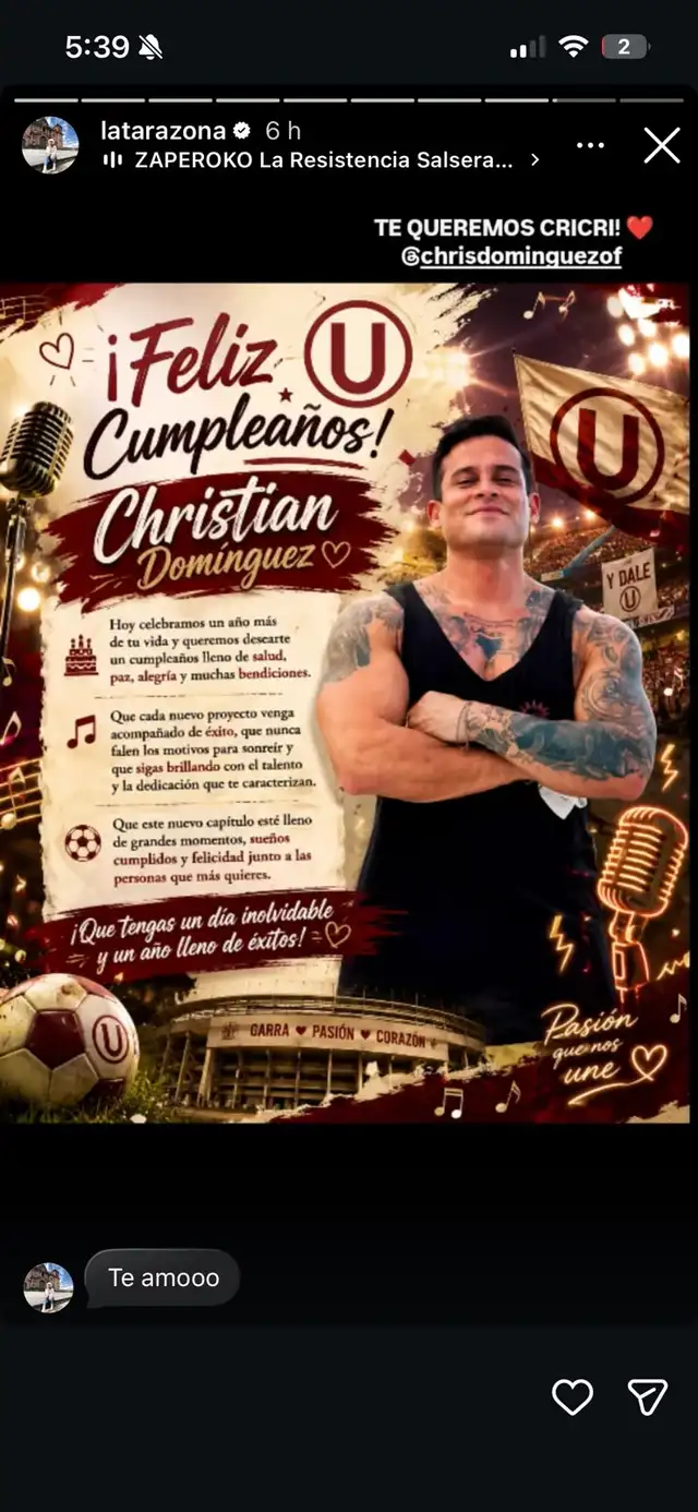 Karla Tarazona organiza lujosa fiesta a Christian Domínguez por su cumpleaños, pero sus hijas no aparecen 