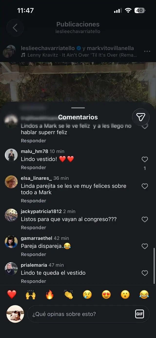 Mark Vito y Leslie Echevarria impactan con publicación previo a la toma de mando de Keiko Fujimori 