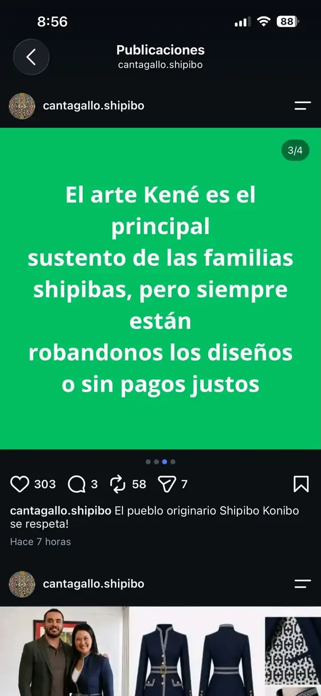 Comunidad Shipibo-Konibo acusa a diseñador de Keiko Fujimori de apropiación cultural por traje Comunidad Shipibo-Konibo acusa a diseñador de Keiko Fujimori de apropiación cultural por traje