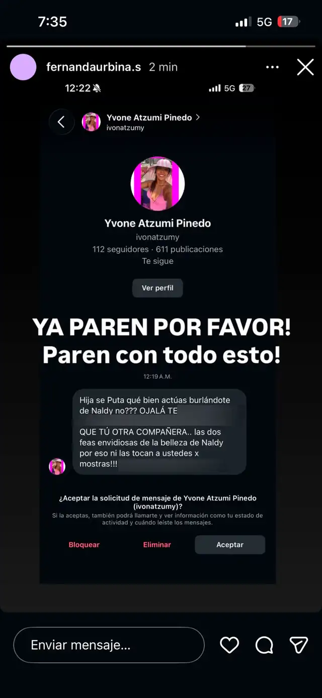 Fernanda Urbina, de ‘La Bella Luz’, se pronuncia sobre indignante escenificación que hizo de tocamientos indebidos a Naldy Saldaña Fernanda Urbina, de ‘La Bella Luz’, se pronuncia sobre indignante escenificación que hizo de tocamientos indebidos a Naldy Saldaña