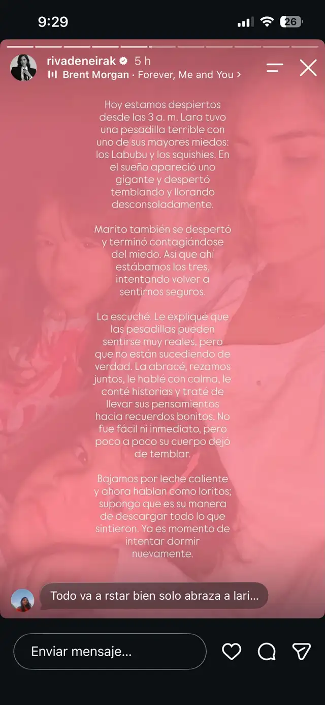 Korina Rivadeneira vive momentos de terror con sus hijos en plena madrugada 