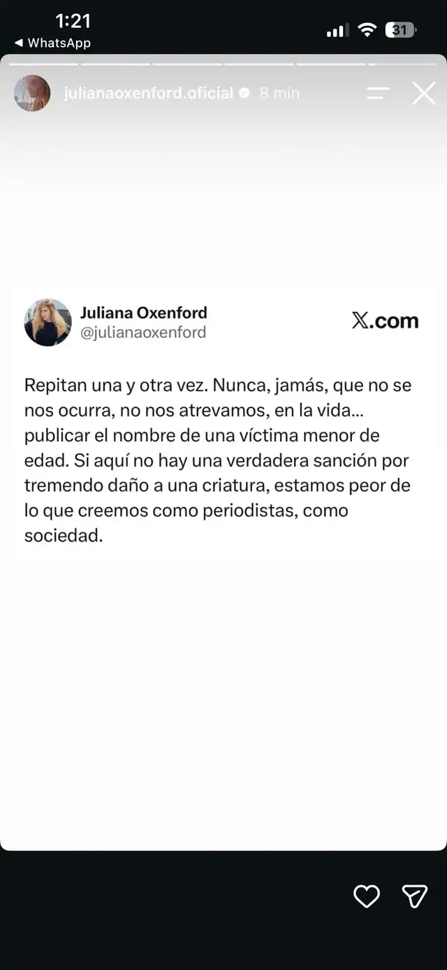 Juliana Oxenford EXPLOTA contra Milagros Leiva y EXIGE sanción por exponer identidad de menor agredido en Liceo Naval: