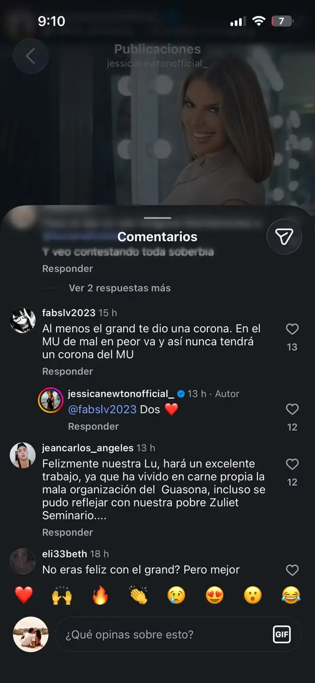 Jessica Newton revela su verdad tras ser desplazada por Luciana Fuster del Miss Grand Perú Jessica Newton revela su verdad tras ser desplazada por Luciana Fuster del Miss Grand Perú