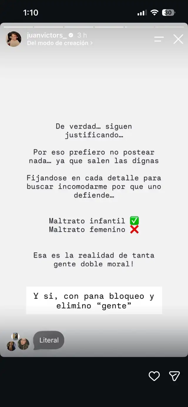 Juan Víctor Sánchez NO SOPORTA y RESPONDE por presunta falta de higiene con su hija con Andrea San Martín Juan Víctor Sánchez NO SOPORTA y RESPONDE por presunta falta de higiene con su hija con Andrea San Martín
