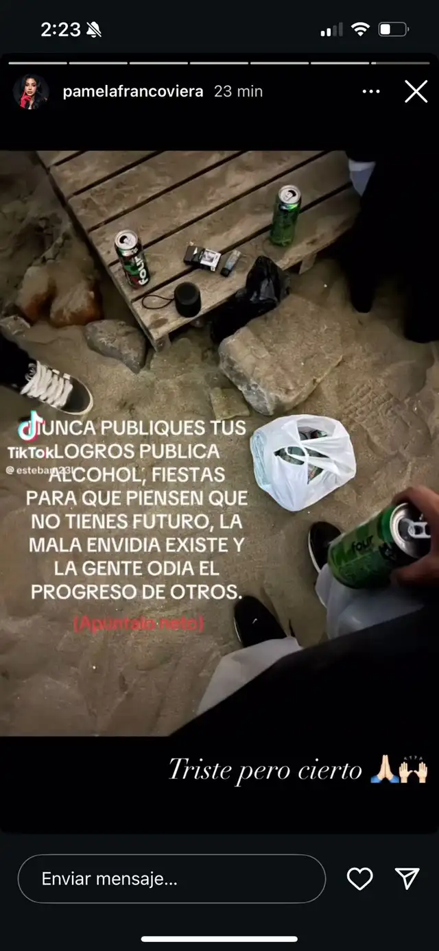 Pamela Franco lanza potente mensaje tras revelarse que Christian Cueva mandaría presa a Pamela López Pamela Franco lanza potente mensaje tras revelarse que Christian Cueva mandaría presa a Pamela López