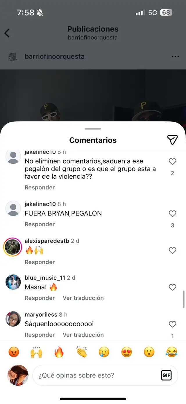 Usuarios reportan indignante medida de Barrio Fino para proteger a Bryan Torres Usuarios reportan indignante medida de Barrio Fino para proteger a Bryan Torres