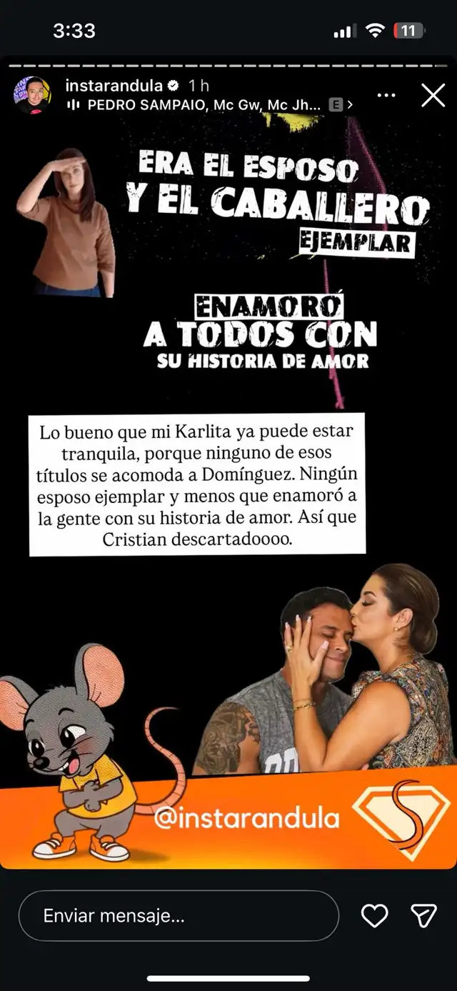  ¿Christian Domínguez es el protagonista de la nueva 'bomba' de Magaly Medina? Instarándula lo revela 