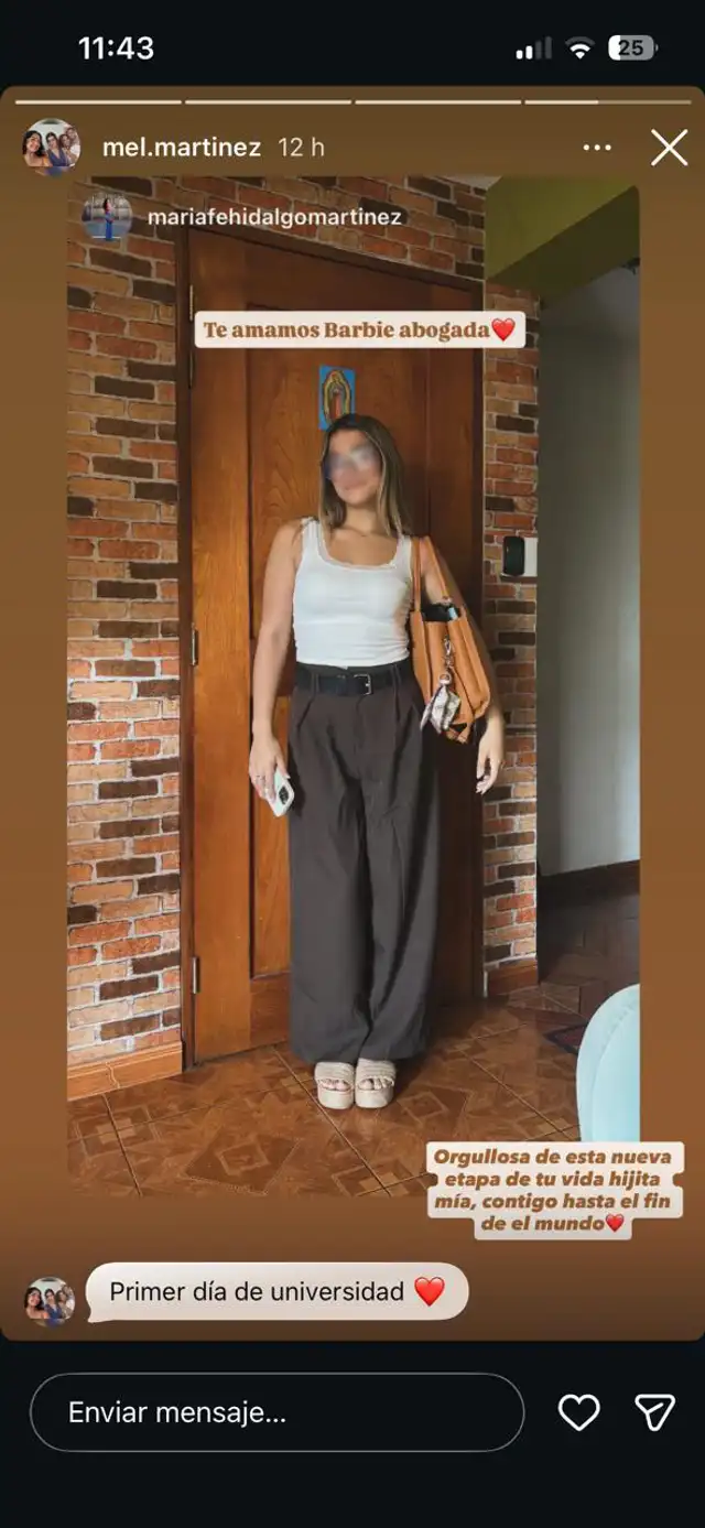 Hija mayor de Christian Domínguez asiste a su primer día de universidad para PRESTIGIOSA carrera: Cantante es el GRAN AUSENTE