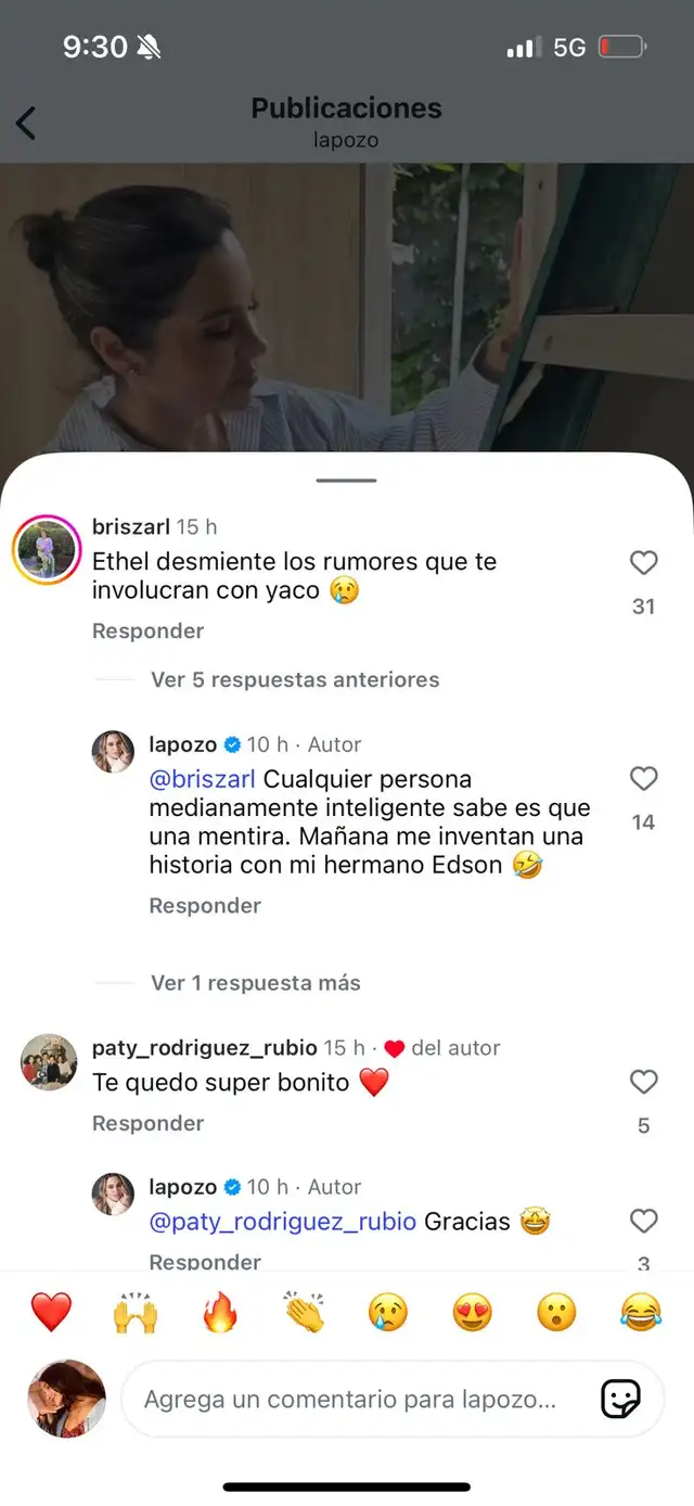 Ethel Pozo se defiende tras ser vinculada con Yaco Eskenazi.