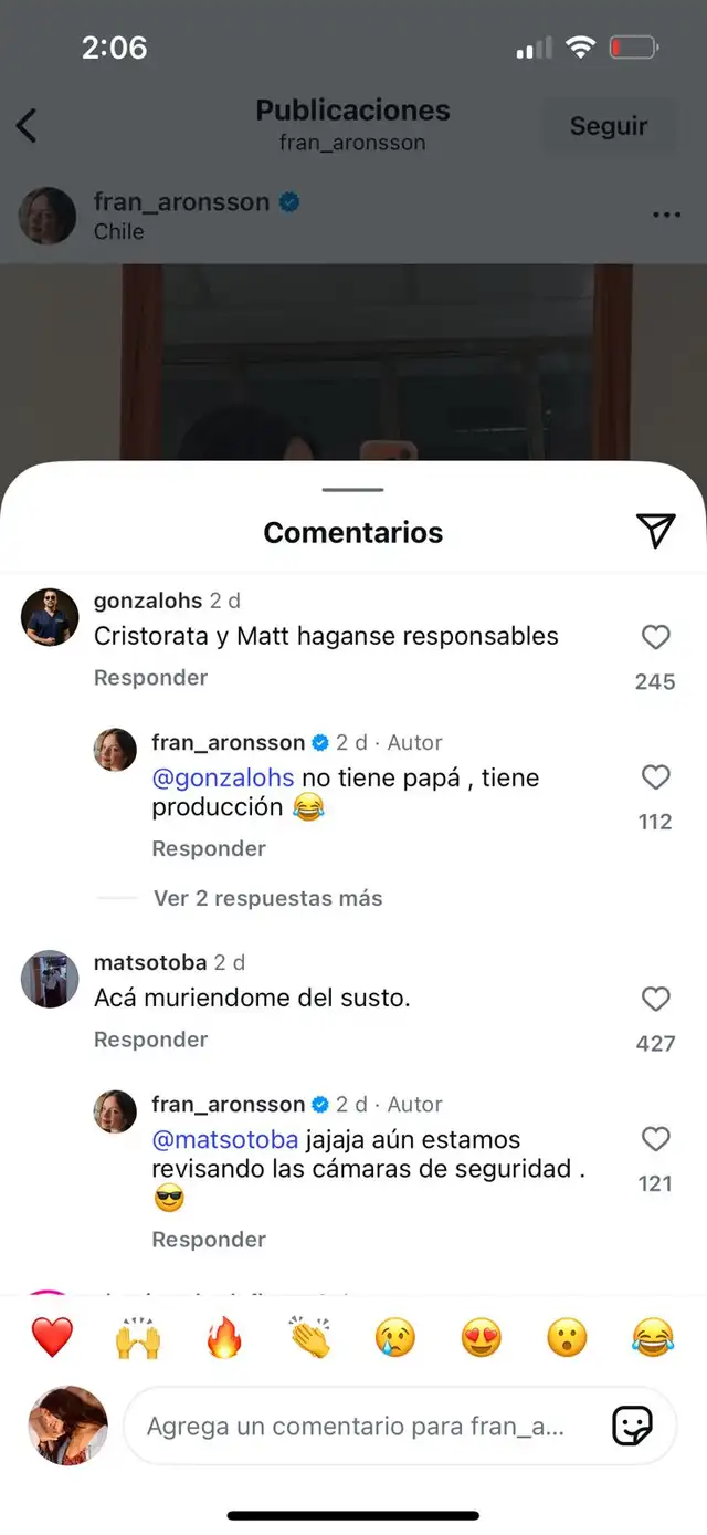 Francisca Aronsson deja en shock al revelar quién es el padre de su bebé Francisca Aronsson deja en shock al revelar quién es el padre de su bebé