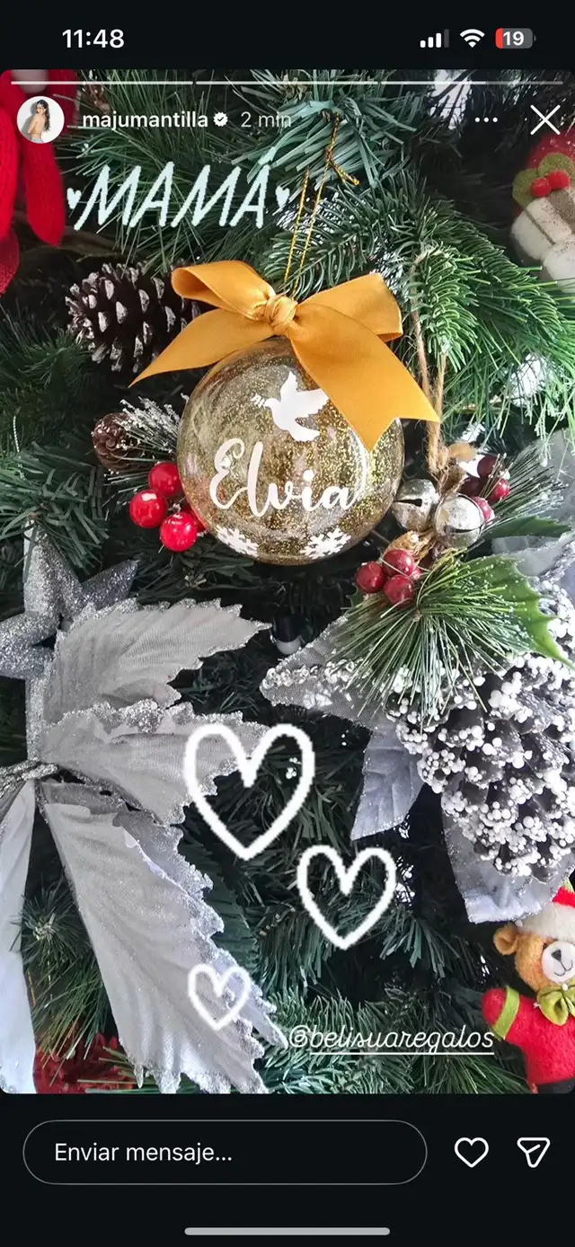  Maju Mantilla protagoniza emotiva escena con Gustavo y su hija en su primera Navidad separada 