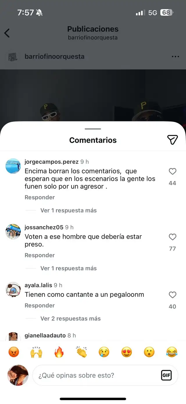 Usuarios reportan indignante medida de Barrio Fino para proteger a Bryan Torres Usuarios reportan indignante medida de Barrio Fino para proteger a Bryan Torres