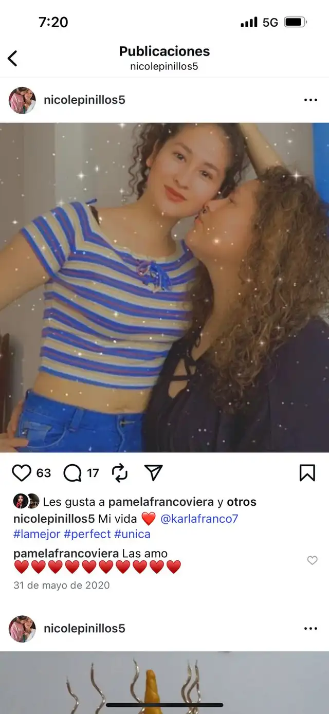 Kiara Franco y su hija. Kiara Franco y su hija.
