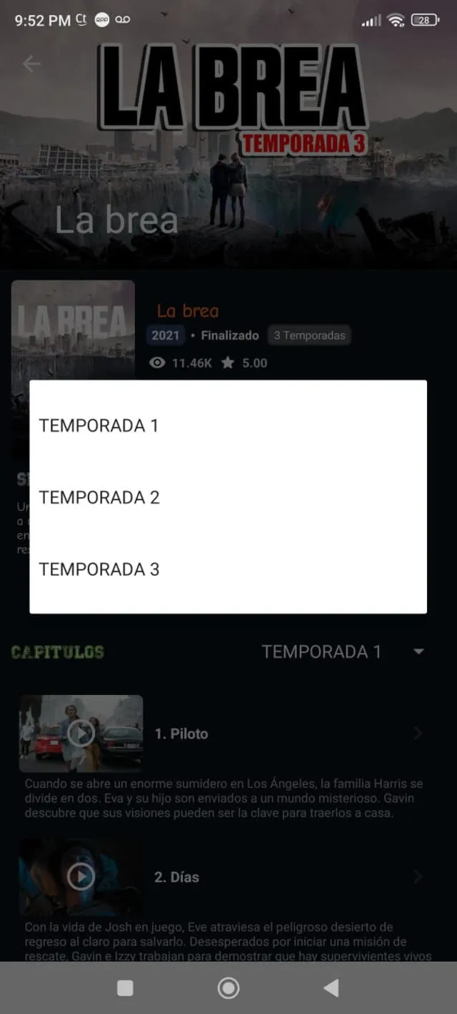 En 'TEO Plus' encuentras las tres temporadas de la serie 'La Brea' y las ves GRATIS.  